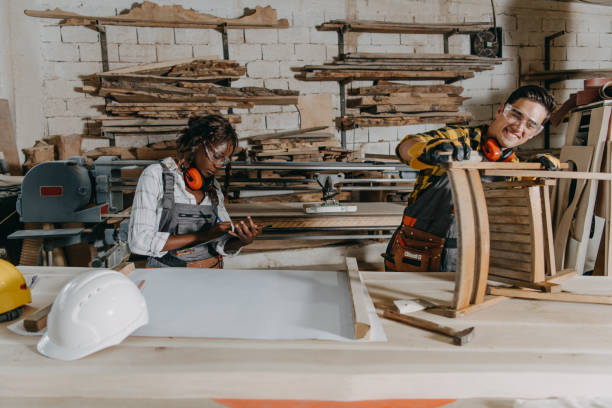 istock We enjoy working in a woodshop 1414268826