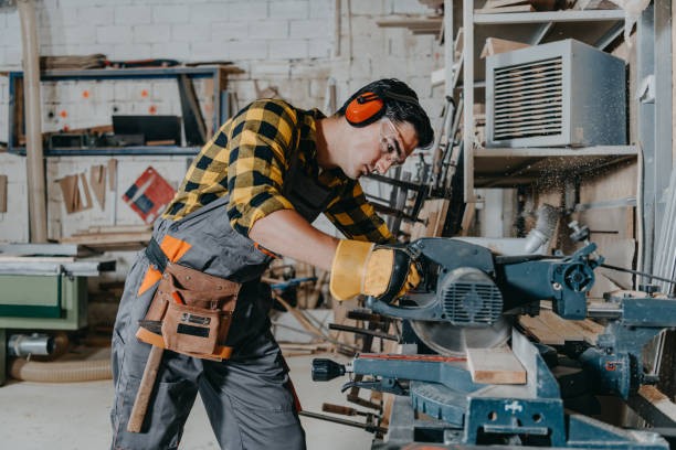 istock You have to stay safe while using the saw 1414268853