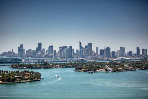 istock Biscayne Bay and Miami Skyline on a Cloudless Day 1414276240
