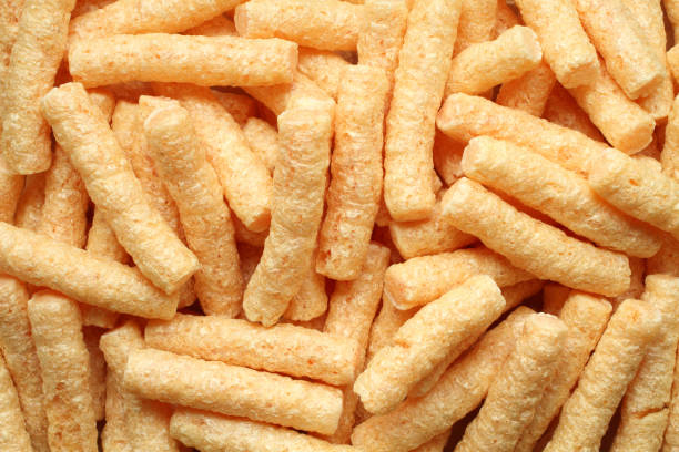 istock Pile of corn sticks with beetroot. Top down view. Closeup. 1414278423