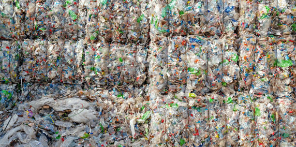 istock a pile of compressed plastic waste at a waste recycling plant 1414280532
