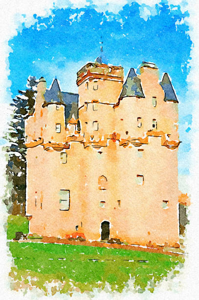 istock Craigievar Castle, a pinkish baronial style castle in Aberdeenshire, Scotland 1414280546