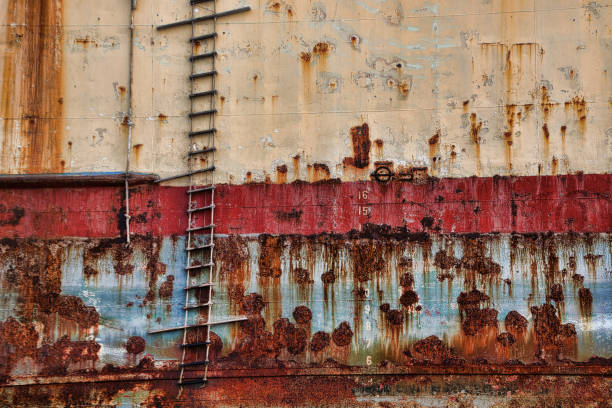 istock wreckage of a aground cargo ship 1414281403