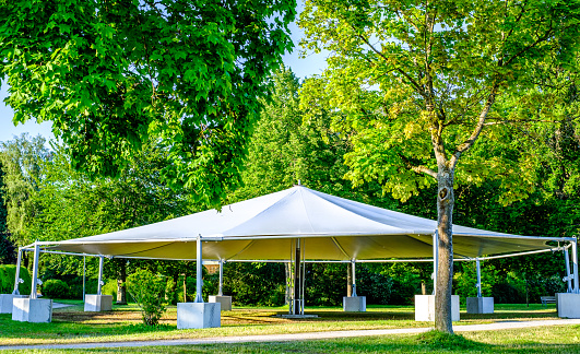 new entertainment tent at a meadow - photo
