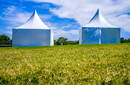 new entertainment tent at a meadow - photo