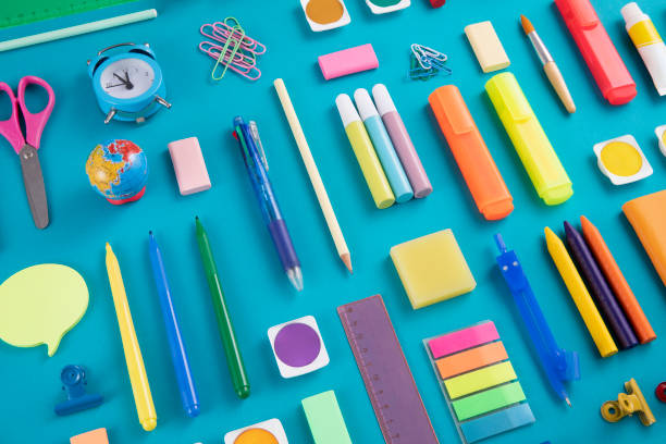 istock Back to School Knolling with School Supplies 1414284713