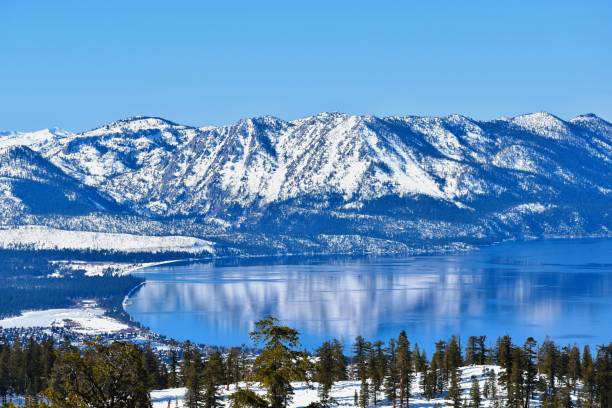 istock Mountains reflection on Lake Tahoe 1414284954
