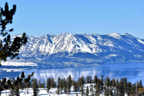 istock Mountains reflection on Lake Tahoe 1414284970