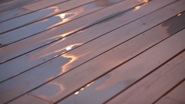 Stained Deck at Night