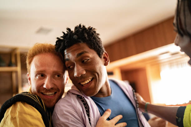 istock Friends talking at home 1414287420