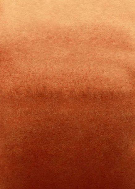 istock Abstract digital print. Texture background. Terracotta orange watercolor illustration. 1414296468