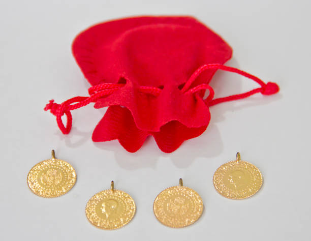 istock Turkish traditional gold coins 1414299420