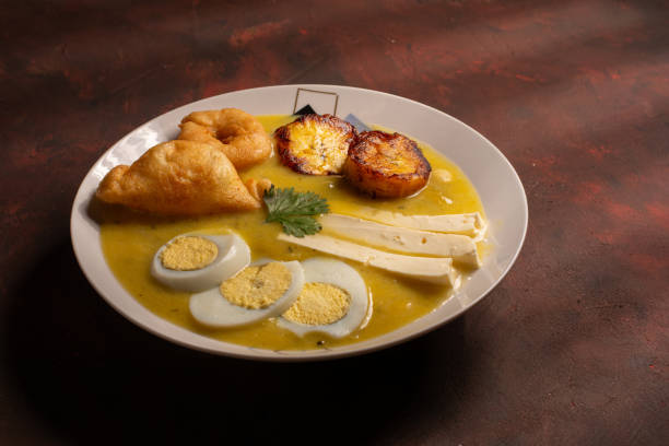 istock Front view gastronomic picture of an Ecuadorian Easter dish called fanesca, with copyspace 1414302914