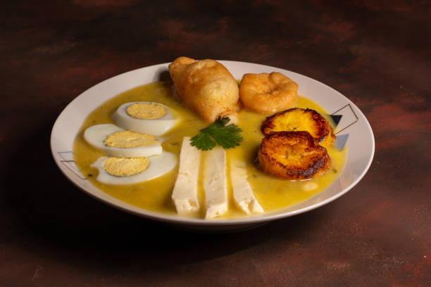 istock Front view gastronomic picture of an Ecuadorian Easter dish called fanesca, with copyspace 1414302915