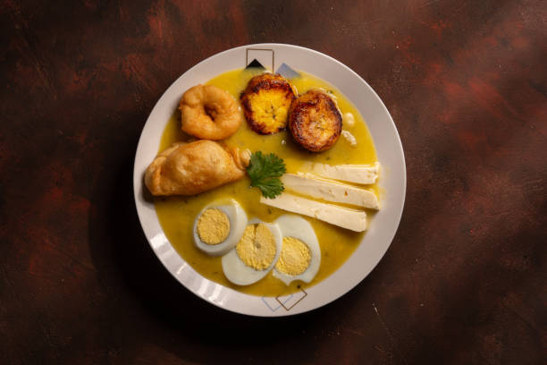 istock Top view Gastronomic picture of an Ecuadorian Easter dish called fanesca, with copyspace 1414302933