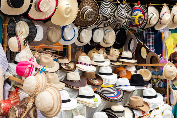 istock Display store of typical traditional Colombian hats 1414305303
