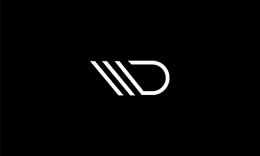 DW, WD Abstract Letters Logo Design.