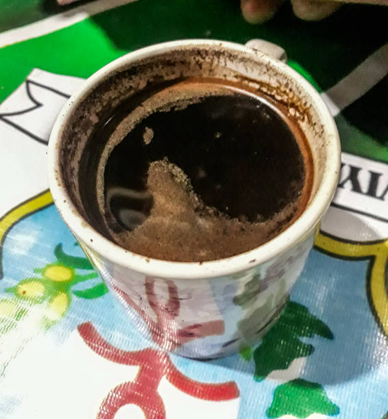 A glass of coffee drink