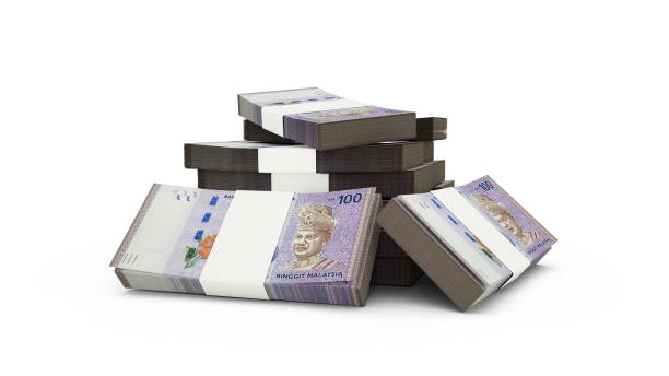 istock 3d rendering of Stack of 100 Malaysian ringgit notes. bundles of Malaysian currency notes isolated on white background 1414311766
