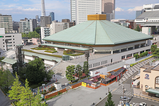 Ryogoku Kokugikan is a facility for sumo in Yokoami, Sumida-ku, Tokyo.\nThis place is also used as a venue for martial arts such as professional wrestling and boxing, other sporting events, and as a venue for live popular music.