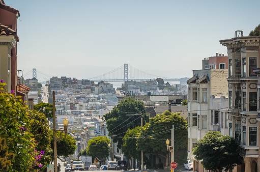 SAN FRANCISCO, CALIFORNIA - 2015, JUNE 24:  San Francisco famous streets, USA