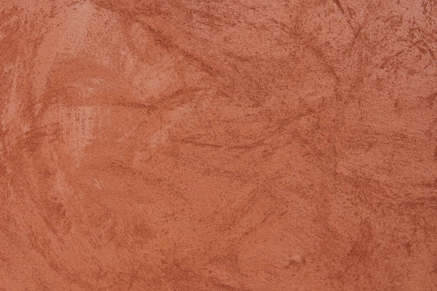 오렌지 갈색 시멘트 벽 질감 배경, 벽지 추상 그런 지 패턴 표면 복고풍 배경. - orange wall textured paint 뉴스 사진 이미지