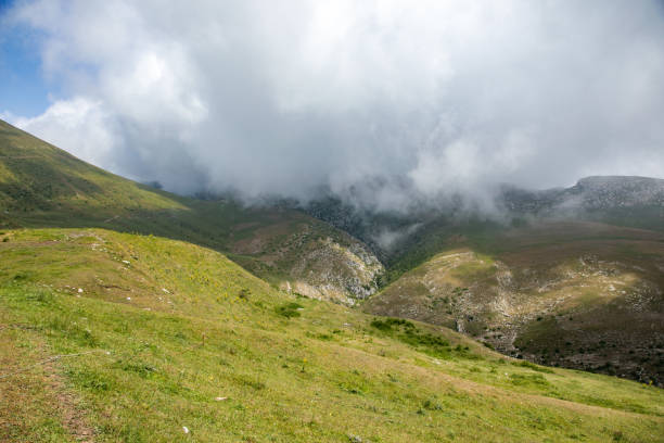 istock summer mountains green grass and blue sky landscape 1414322242