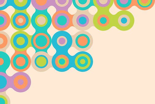 Abstract circles modern background pattern design.
