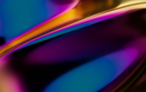 istock Abstract Vibrant Modern Multicolored 3D Rendered Curve Ripple Background 1414332099