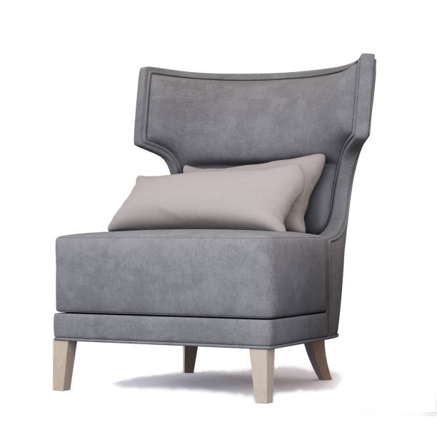 istock 3d Furniture modern fabric single sofa isolated on a white background, Decoration Design for Living 1414332686