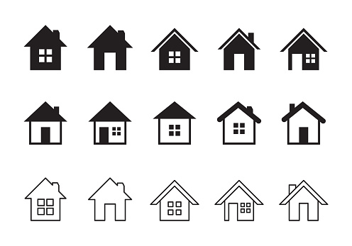 House icon design element suitable for websites, print design or app