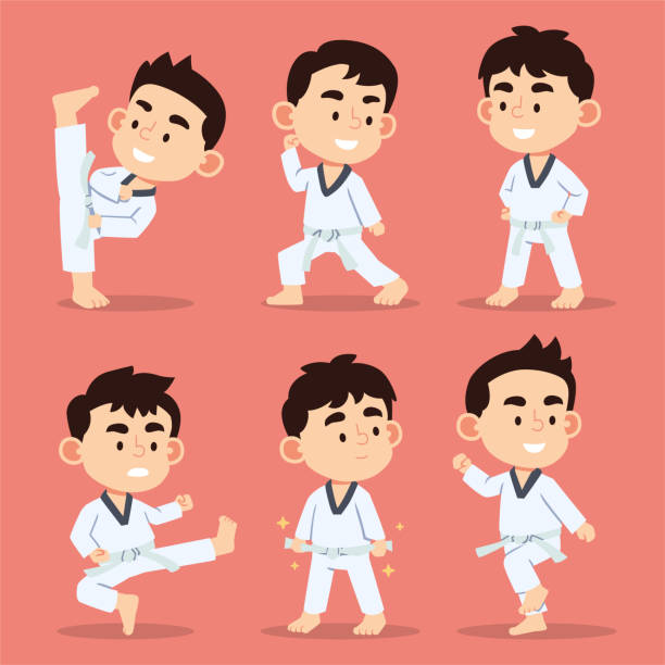 Taekwondo Kids Illustrations, Royalty-Free Vector Graphics & Clip Art -  iStock