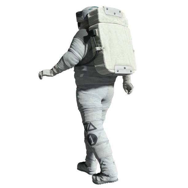 istock Astronaut 3d illustration isolated on white background 1414342590
