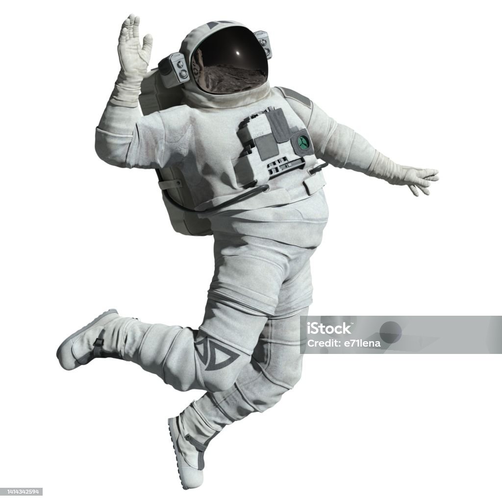 Astronaut 3d illustration isolated on white background 3D illustration astronaut isolated on white background Astronaut Stock Photo