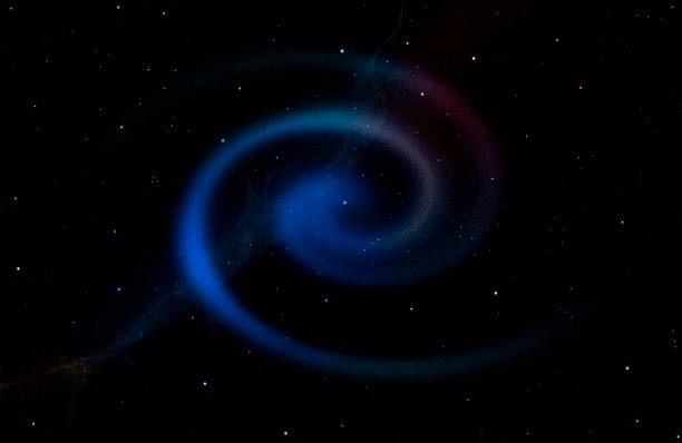Close-up of Spiral galaxy and Milky Way.