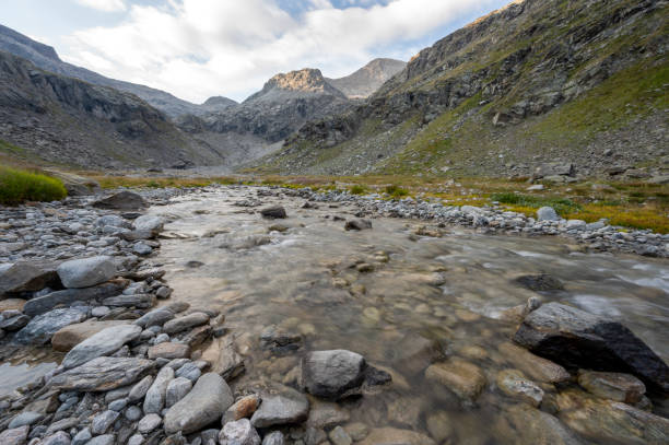 istock Mountain torrent in the Alps in summer 1414364826