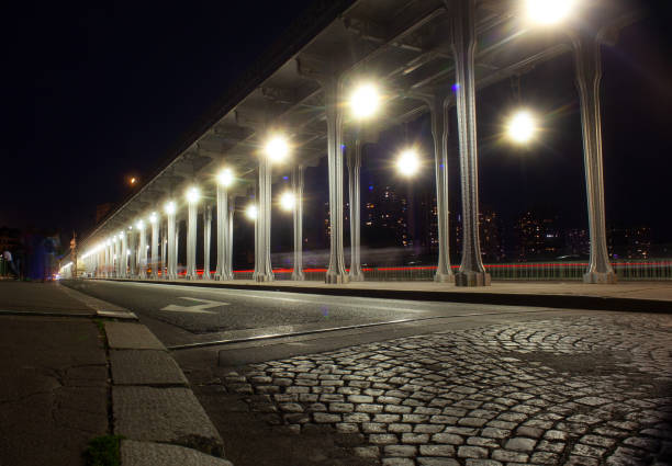 istock View of bridge Bir-Hakeim called Pont de Passy at night, Paris 1414368390