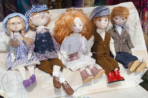 Collection of rag dolls for girls games