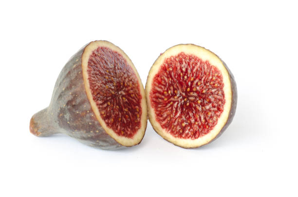 Sliced ripe fig stock photo