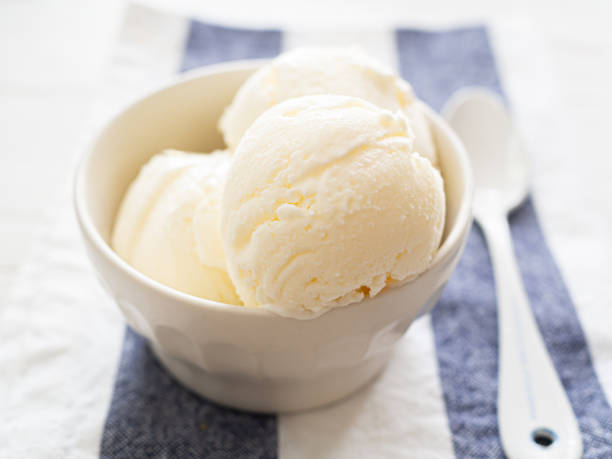 istock Vanilla Ice Cream  In Bowl On Table 1414380134