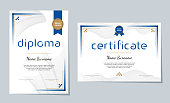 istock Elegant certificate of achievement template, vector illustration 1414383807