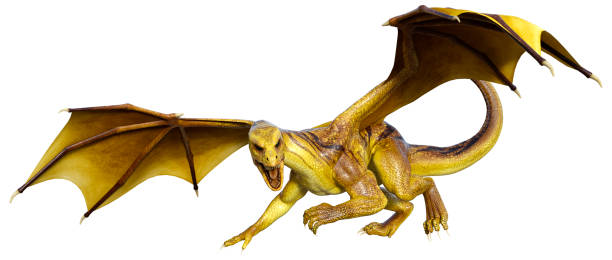 istock 3D Rendering Fairy Tale Dragon on White 1414398756