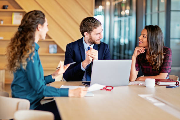 istock Business people on meeting in an office 1414399876