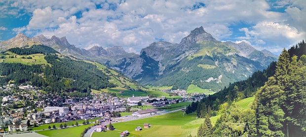Beautiful mountain range of Engelberg