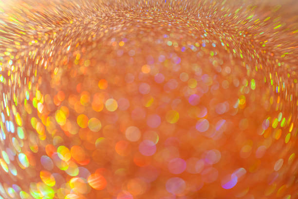 Gold glitter lights bokeh abstract background holiday