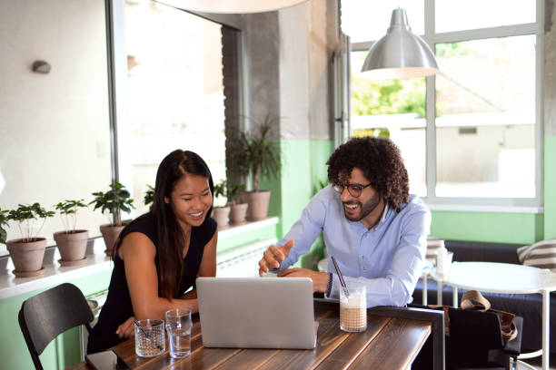 istock Business partners meeting in cafe 1414412366