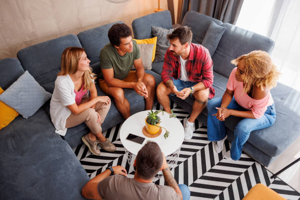 istock Friends spending time together at home gathering 1414413071