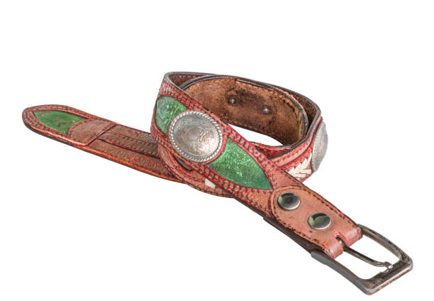 istock Country cowboy-style genuine leather belt 1414423781