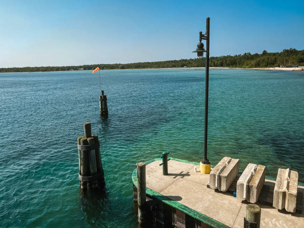 istock Arrival Pier over Lake Michigan 1414425142