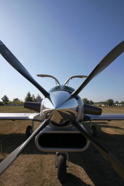 istock Close up of airplane Propeller 1414426345